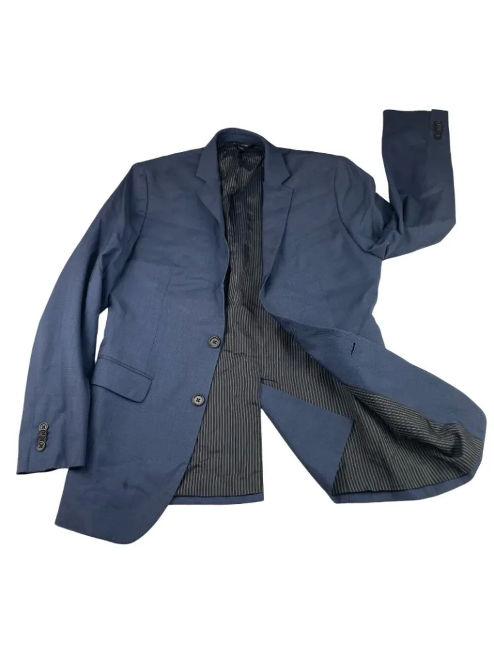 Banana Republic Men’s 100% Wool Slim Fit 2-Button Blazer Blue Plaid • 38R